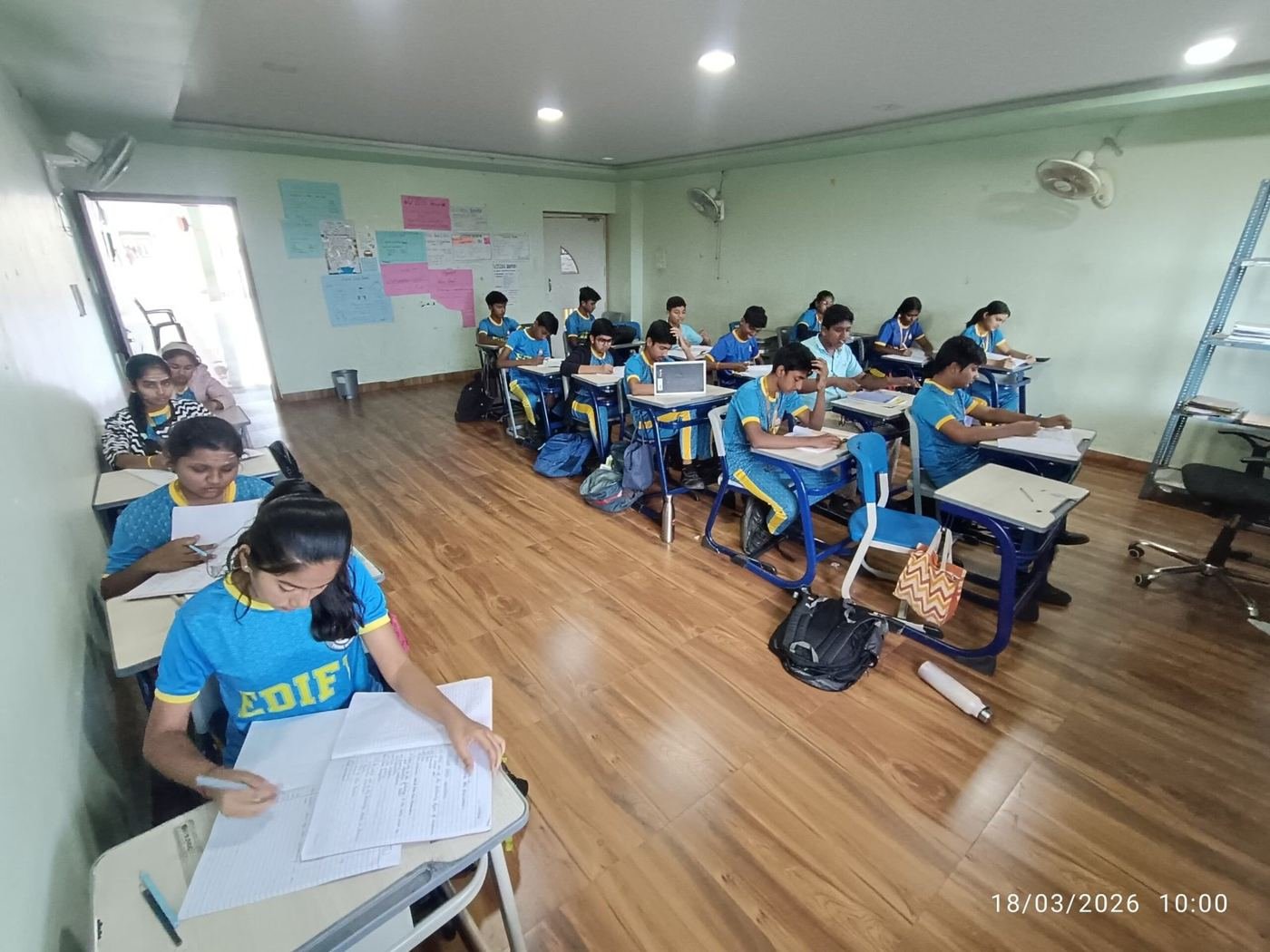 Students in class